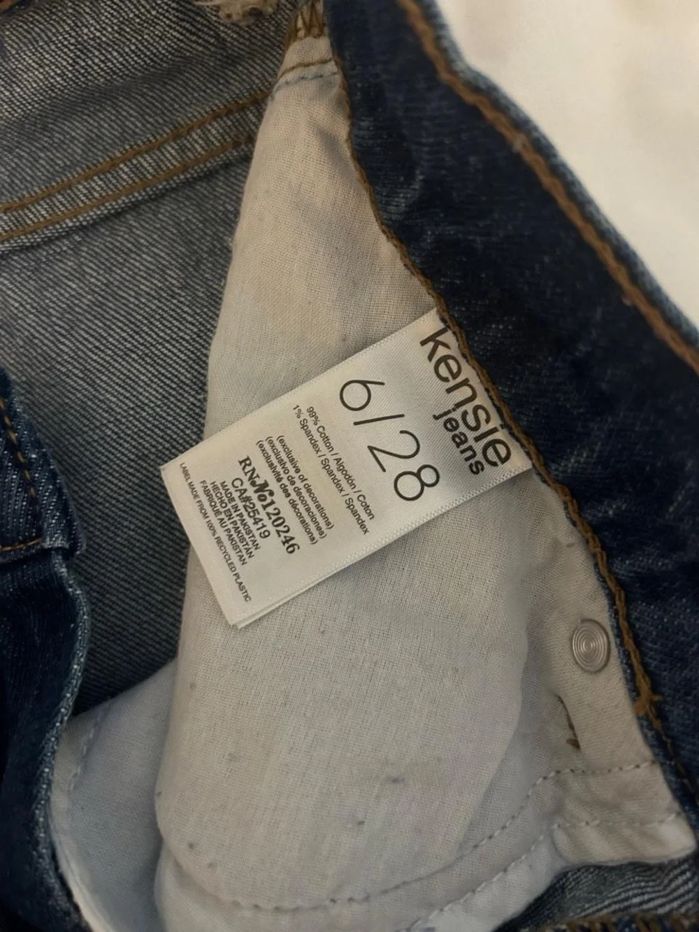 kensie Light Blue Denim Relaxed Shorts